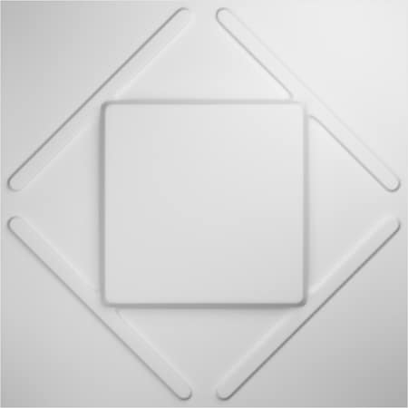 Ekena Millwork 19 5/8in. W x 19 5/8in. H Aubrey EnduraWall Decor 3D Wall Panel Covers, Total 26.75 Sq. Ft., 10PK WP20X20AEWH-CASE-10